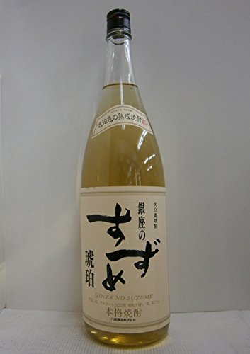 Amazon.co.jp: 麦焼酎 銀座のすずめ 琥珀 25% 1800ml : 食品・飲料・お酒
